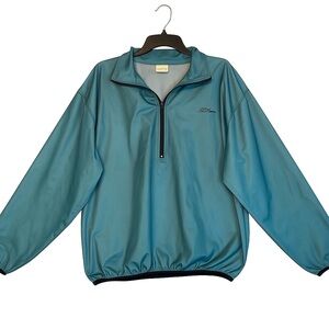 Vintage LL Bean Womens Green wind stopper Gore  Pullover Windbreaker size L